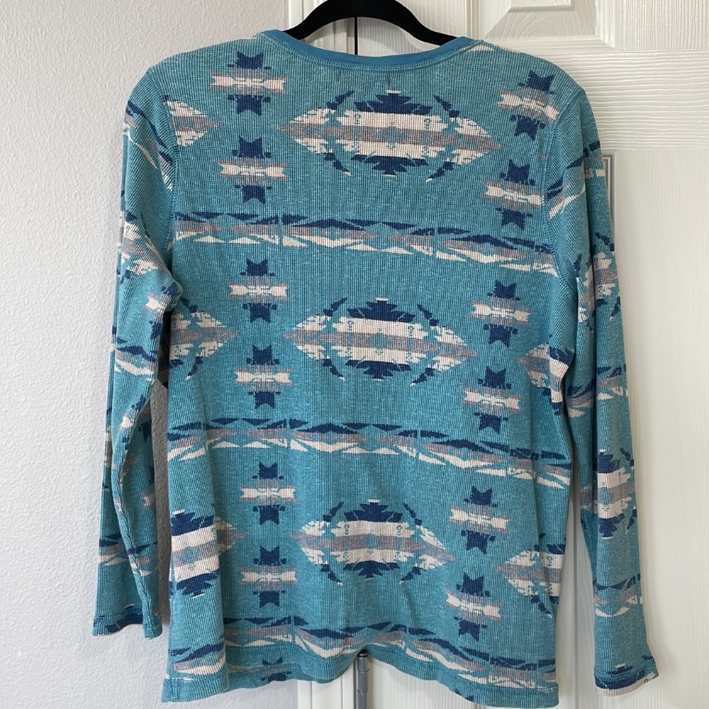 CHAPS Waffle Henley - Picture 2 of 4